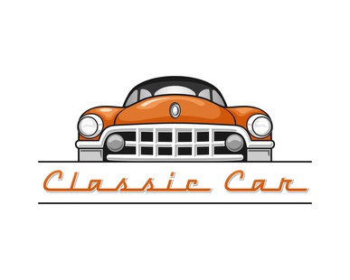 Classic car 02 Orange