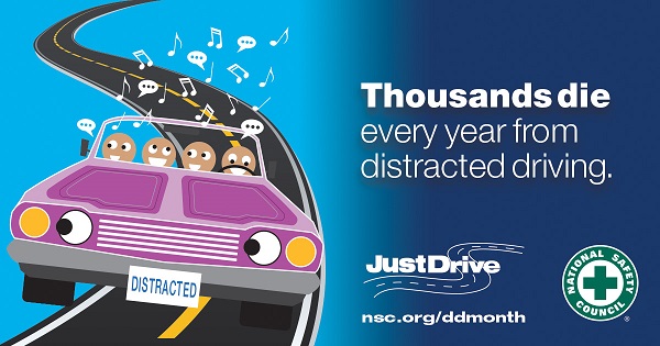 April is National Distracted Driving Month