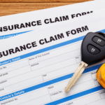 Car insurance claim concept