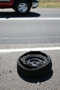 Scary Car Tire Blowout
