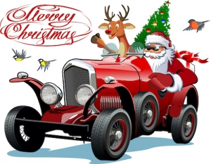 Christmas Santa Car Crashmas