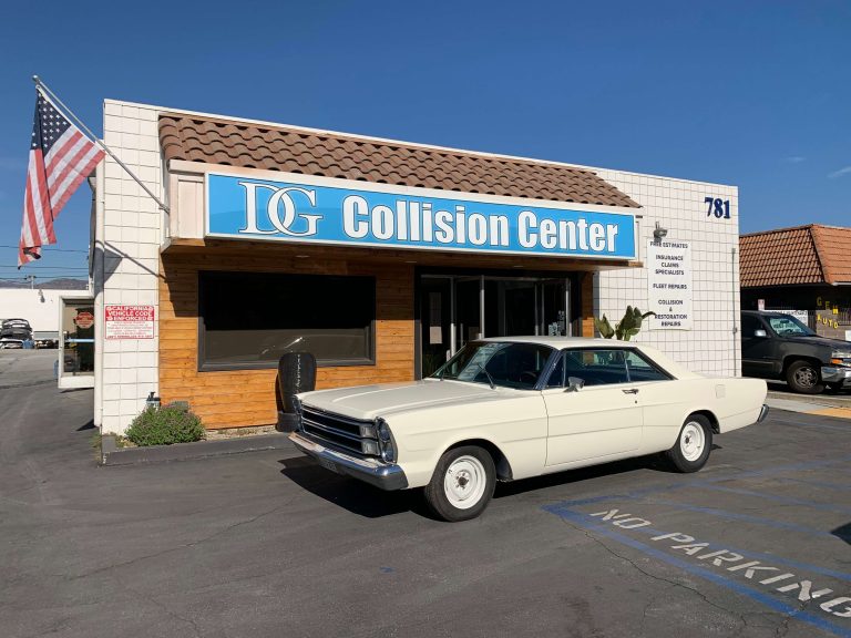 DG Collision Center restores vintage white car after accident