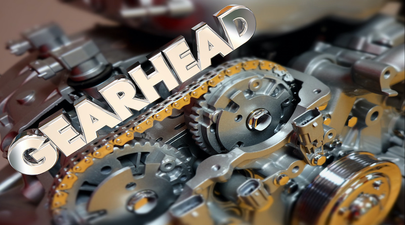 Gearhead Word Engine Tech Fan Customizer Performance 3d Illustration