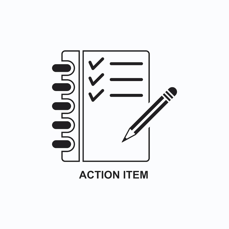 ACTION ITEM ICON , PICTOGRAM ICON car accident checklist