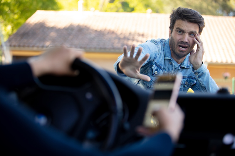 distracted driving pedestrian accident