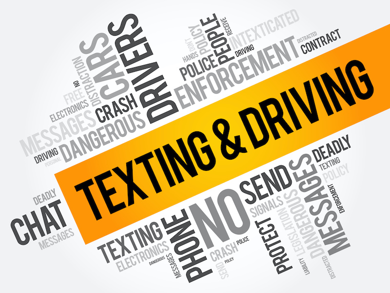 no texting while driving distracted driving