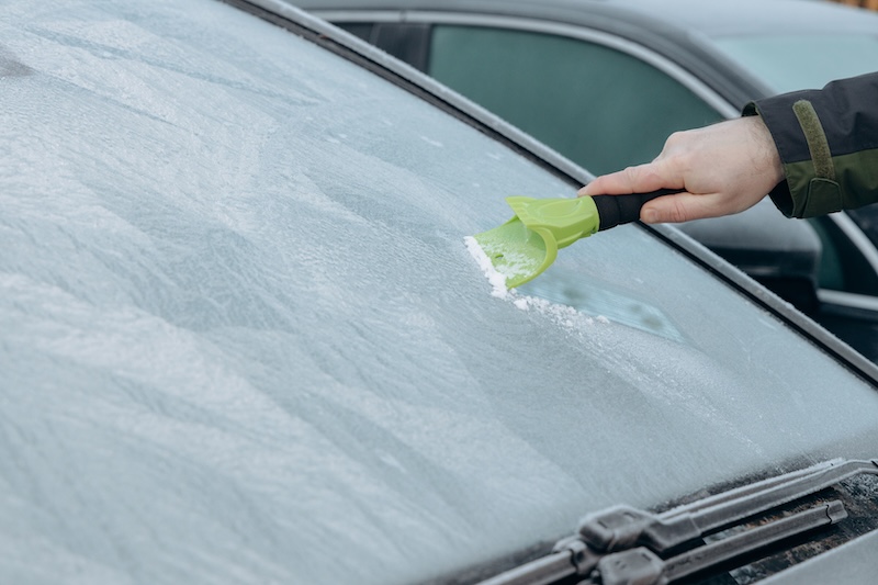 seasonal car care winter icy windshield