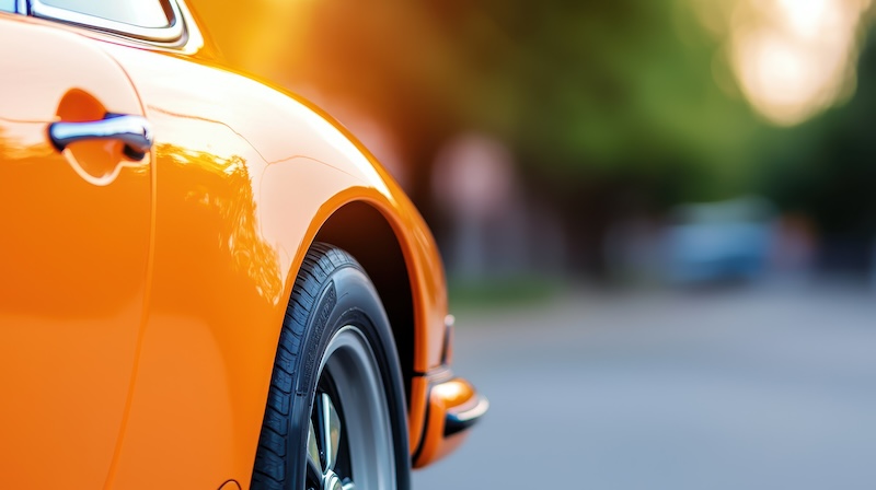 car, body work of in color of orange --ar 16:9 --quality 2 --style raw --personalize x9t4omw --stylize 200 --v 6.1 Job ID: b02778ce-89b7-4e21-8186-2a09243c1c81