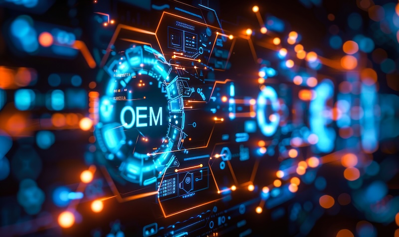 Manufacturing Executive Engages in Original Equipment Manufacturer (OEM) Strategic Sourcing and Production Through Interactive Display at DG Collision Shops