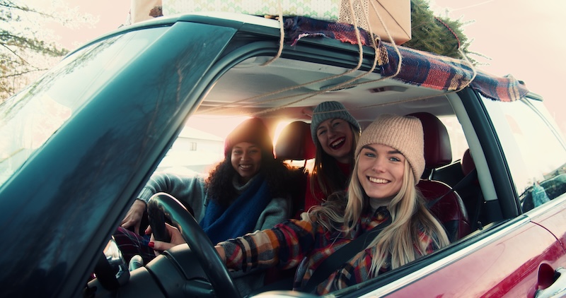 Three happy young excited multiethnic women posing, smiling at camera in fancy red car on snowy winter road slow motion. Festive mood on Christmas celebration, female friends on vacation road trip. SSUCv3H4sIAAAAAAAACoxTu47bMBDsA+QfDNYhwLeka/MDKQKkCFIsH7aJk0WDpC4IDv73rF627pAE6cTZnd3hcPT68cPhQCyU6MjT4XU64Tn2/VhqhhrTgDD7tOI5DD7kPfKSpWF7IPhYU47Q70EL1Z0HuAQEh7HvJ/g2F0mpUMcSym57OY+1hlxqcs8Iy123gxpOOP5N/6b++3I+bIW5iAwskS8hXftAVkHLmtFOlW/pEgay4cuevwz5mmEo15TrYswfhn2GXB6zlo8fmwtwCoP7NQm/7a6UQx9gMWC9AGldY6QGRXnTaKpY8LTjzlBpneFgrWT+fhVyFEE4b1sqWSupUrqhwI2n1jvfWcGEP7J7MzdaeKstZa7DyQKAtlJx2ikDoWtZ67Sc9S+iyfNPfIjLbPYqF0Yf0878l+SgL++e6Zqji8NpR0v1PAdno7k0DjVPZhDxkNendAWL7/R0OOLUsOFnKAUJfsP3icCgpstu05DqbCZZphKPkZmOXIqWK607JrRuOVdibVgSeI44Zxa0SRyvfQIfpqX3LLzPJjfSoG2Nnm//iM+Uh0vEzv9gc8XNyn7zX2BP9P/4L9C4RjPBme7mJ1uJcVpJmDKiC42n0ghMhQZJW28VPWqHhFZqaybW7TcAAAD//wMAVGFSHgAEAAA=