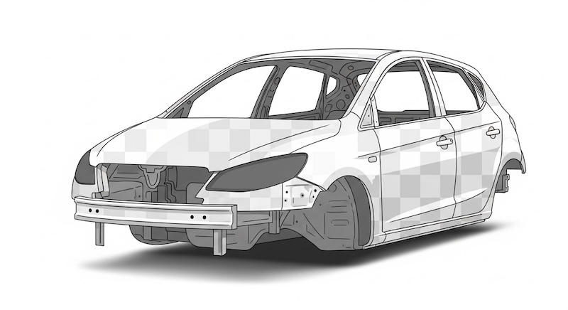 Auto Body Panels Misaligned Panels