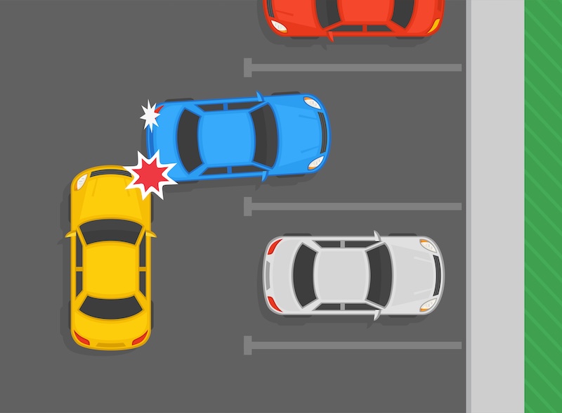 car accident sketch