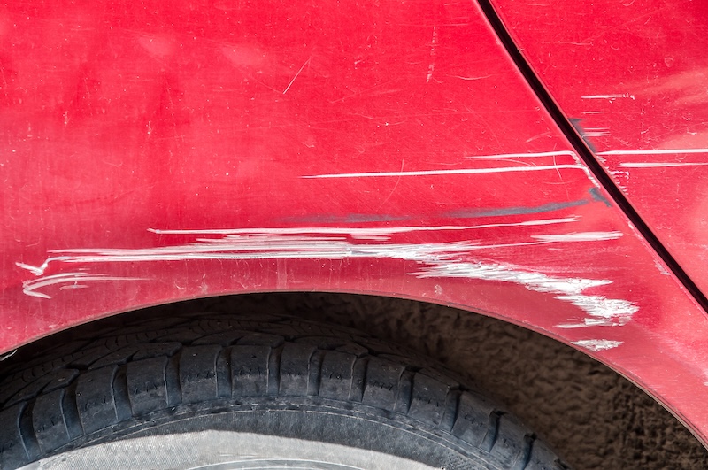 Scratch from parking lot accidents