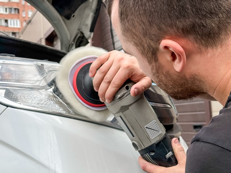 Buffng small car scratch