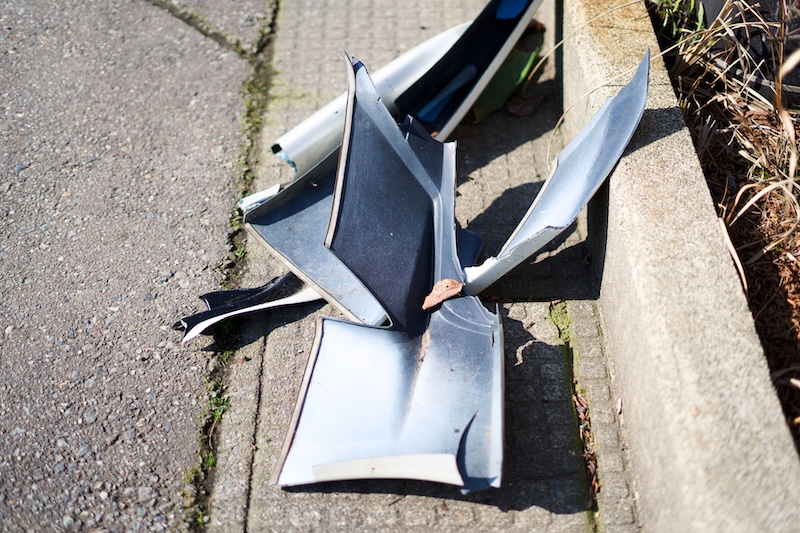 Metal bumpers small car scratch