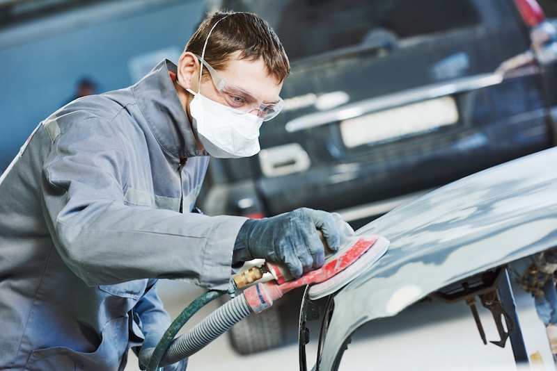 Auto body repairs. Repairman mechanic worker grinding automobile car bonnet by grinder in garage workshop. Toned SSUCv3H4sIAAAAAAAEAH1RwW7DIAy9T9o/RJyLVEhKk/3BDrvtNu3ggNuhUKiAdJqq/vsgJBKHaSd4z/azn31/fmoaMkLQkrw094wS1sbMIXqI2tlE73crj0pH5zWYTGbusURIiBDngCFLrJSEiOeUW8i1fuvzUXCzBZZgqkgh8u7BhqvzsXTfVRlhHkvGLKdAtsBj94/aq1XZSR75D6U3HSQaAxbdXAmWz+fmGs5o5c/irfLs0SAUz6sdMhyxZ+OgKMpe0O7UHuh4YoKCwh7aUfK9FEuXIk2m74j+Um/tphW6CsOstKsWeHMSTC5oq0muXkttz1WZi1/o62OkHbhLRVgXl8lJ2QpR6VoZspYJzg+sb3smDt3Qc7Jd2MlJq3pWrXJFSpfyxIFi2zHajQDJrmCUo9yLI2dDepPnxy9Sr6CSaQIAAA==
