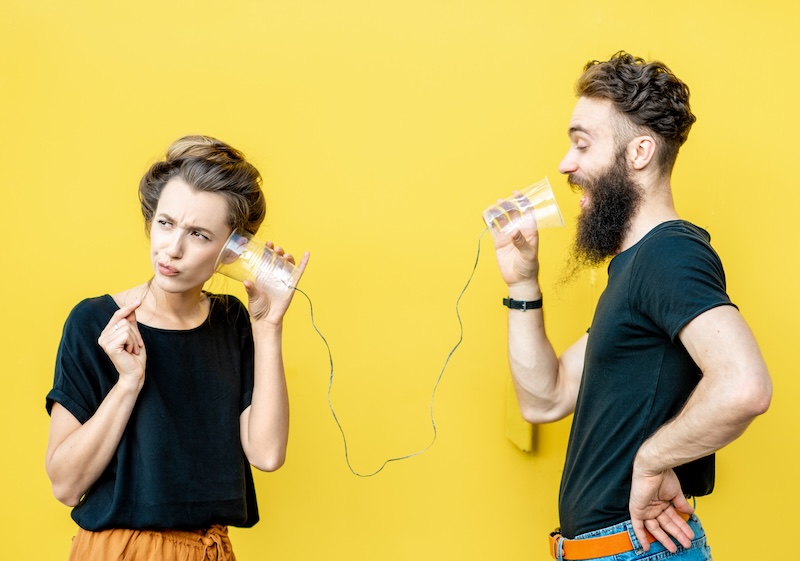 Man and woman talking with string phone made of cups on the yellow background. Concept of communication SSUCv3H4sIAAAAAAAACpxSTY/cIAy9V+p/GHEuEiSEMP0fPVU9GDATtEwYBdJqtZr/XvJBxe6hlXrDz372w89vnz9dLkRD8oZ8vbxtUYl9CGvKC2Qf5wKzLye+4GxxaRG0PsfFQ2hBDdlMM9yxgPMawgY/9yRJGfKaMDXD0rTmjEvK0bwUuG+qDWS8lfbv6qvY70d8qYk9WRglRcgp5Riw6h2r0NH8v5jH40f9KNxwNq+btmejesGAcPzx1EgkDAIkADU4GCoYOqo4MopaOClMb0cJdTKxig2DA06Vuyoq5OAodMJQB0I4oSxjmu+SDh3k5VdZ331f0akAVutjs7Kf0UBIH5b7WLzx862hxTzt7laaieucl9d2LSTE+AAdNmtd6YkVnyClUm4r3rpYbinemzlzzPt2zq7EFpu3kPcdZ0qJayf6sR+uozgLjquZfOmzy6kC10eIYHEb+sfKj/fEBykFE0rKo6K6v5l796Xy32zOuk6d7He3XGq8/cstk2985GMv+DCq3bGT6beZxGmn1SiAClTF57EfKSgrqUXHUAktGGeF9fwNAAD//wMAt0gUSqQDAAA=